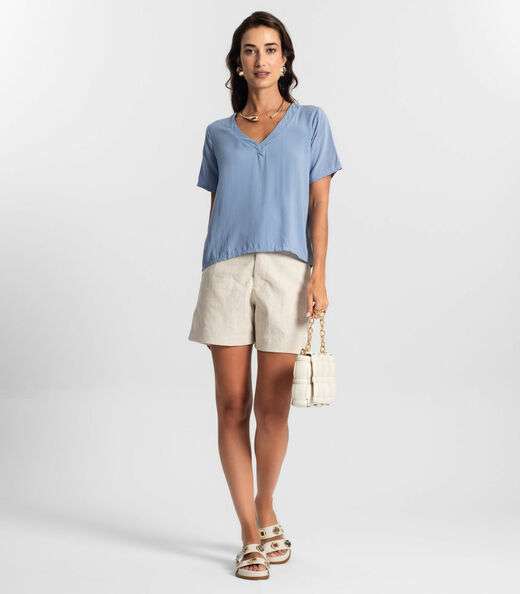 Blusa Feminina Lisa Endless Azul