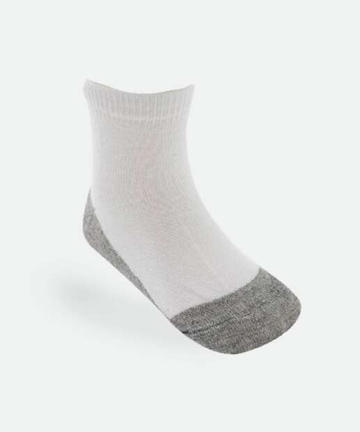 Kit 5 Meias Infantil Soquete Marisa Branco