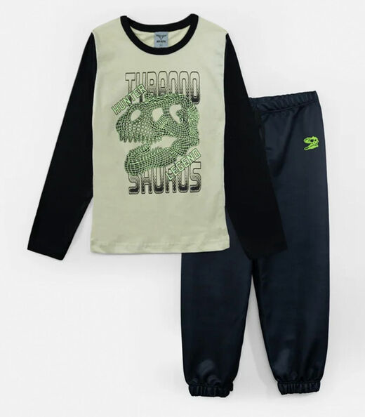 Conjunto Infantil Menino Meia Estação Keki Boys Preto