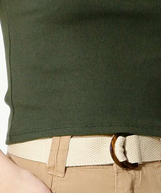 Blusa Regata Feminina Canelada Gola Alta Marisa