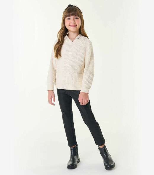 Sueter Tricot Infantil Trick Nick Bege