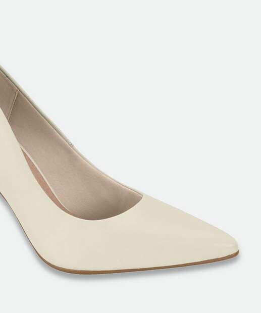 Scarpin Feminino Salto Fino Beira Rio Branco