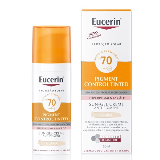 Image_Kit com 3 Unidades de Protetor Solar Facial Eucerin Pigment Control Tinted Claro
