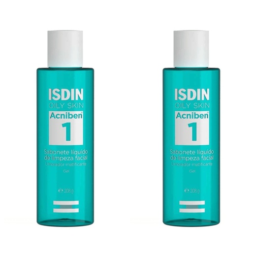 Image_Kit com 2 Unidades de Sabonete Líquido Facial Acniben 1 Isdin 208g