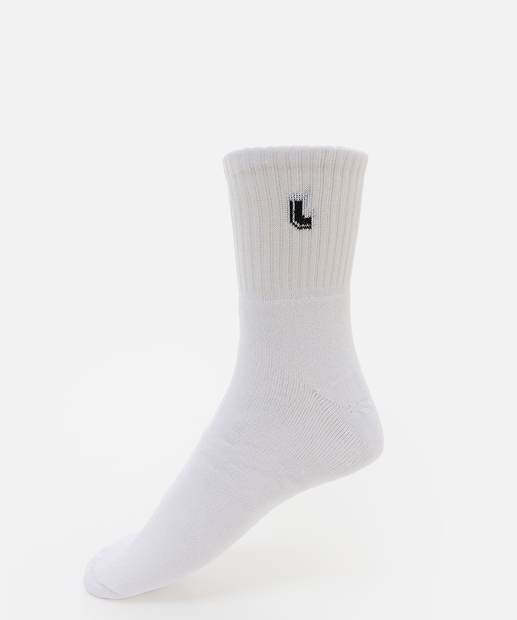 Kit 3 Pares Meias Cano Curto Masculina Lupo Branco