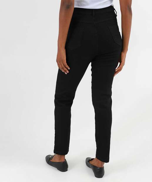 Calça Jeans Cigarrete Feminina Preto