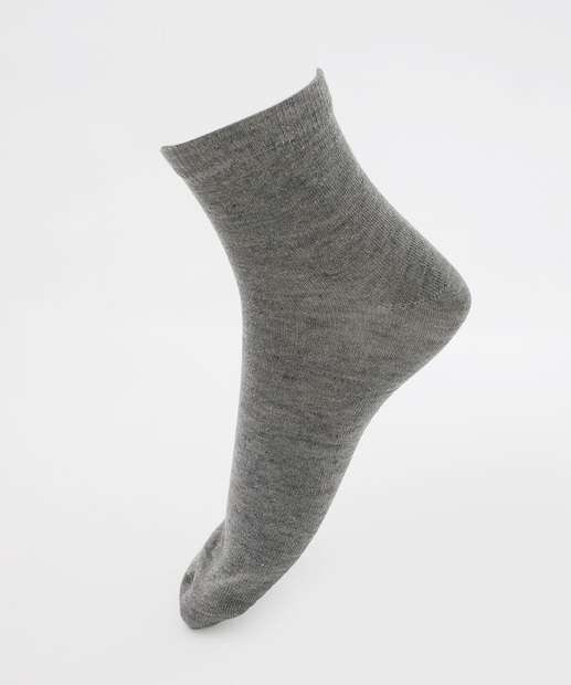 Kit 3 Pares Meias Cano Curto Feminina Esportiva Marisa 