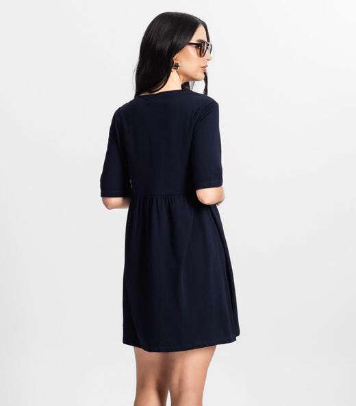 Vestido Feminino Liso Select Azul