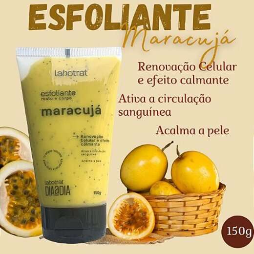 Esfoliante Maracujá 150g Corpo e Rosto Labotrat