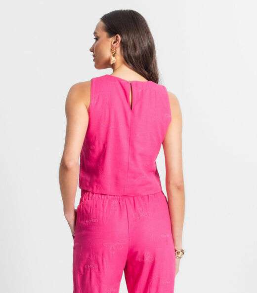 Regata De Linho Feminina Endless Rosa