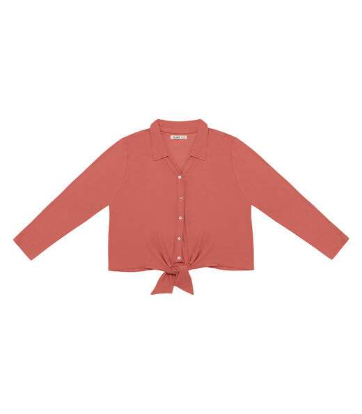 Camisa Feminina Plus Size Em Viscose Secret Glam Laranja