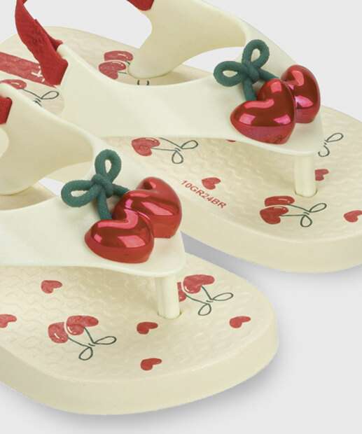 Chinelo Ipanema Infantil Bebê Cereja