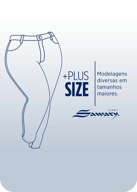 Calça Jeans Sawary Plus Size Bootcut - 275222
