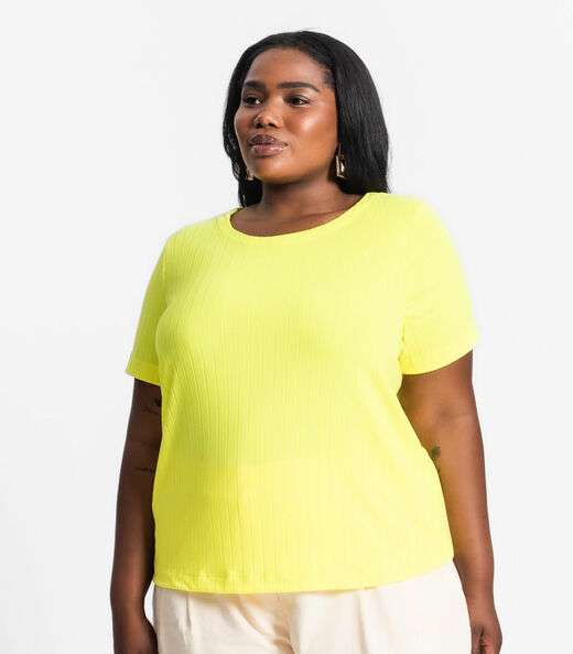 Image_Blusa Malha Delicate Plus Infinita Cor Amarelo