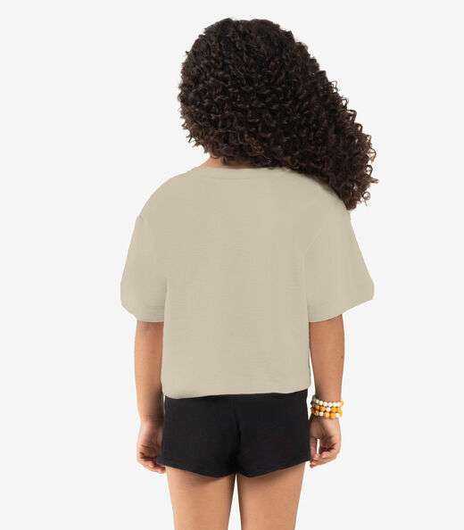 Blusa Infantil Malhão Fruit Rovi Kids Bege