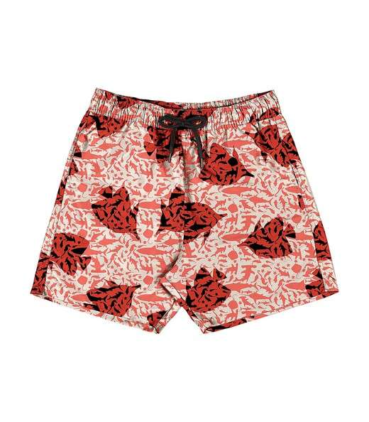 Shorts Masculino Estampado Microfibra Rovitex Laranja