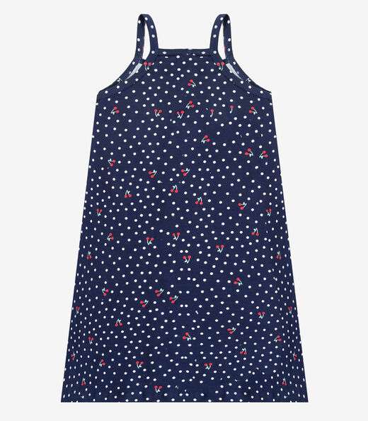 Vestido Infantil em Cotton Leve Rotativo Select Azul