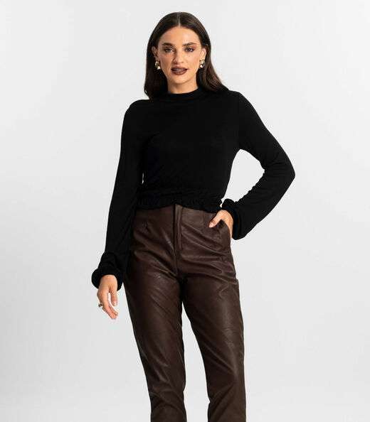 Image_Blusa Feminina Tricot Manga Longa Endless Preto