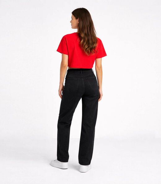 Blusa Feminina Com Manga Deslocada Infinita Cor Vermelho