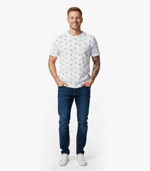 Camiseta Masculina Em Meia Malha Select Branco