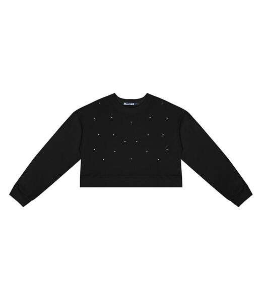 Blusão Juvenil Feminino Em Moletom Minty Preto