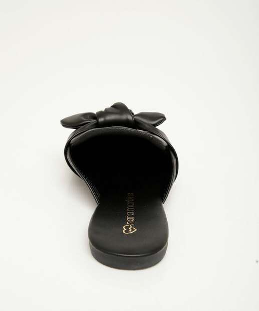 Mule Feminino Laço Bico Quadrado 