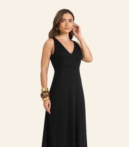 Vestido Feminino Longo Endless Preto