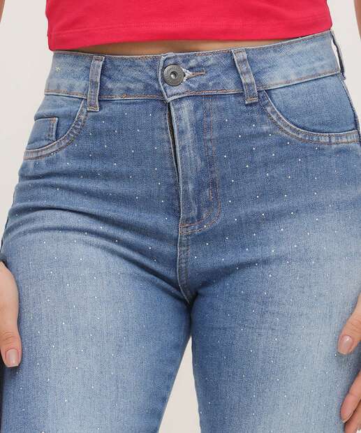 Calça Jeans Skinny Feminina Brilho Biotipo