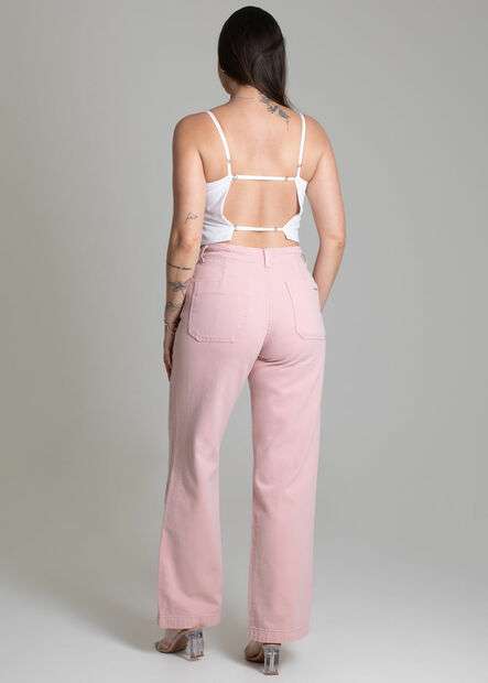 Calça Sarja Sawary Wide Leg - 278581