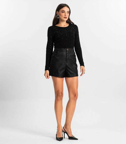 Blusa Feminina Manga Longa Endless Preto