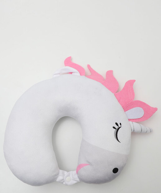 Almofada Pescoço Plush Unicórnio Marisa Branco