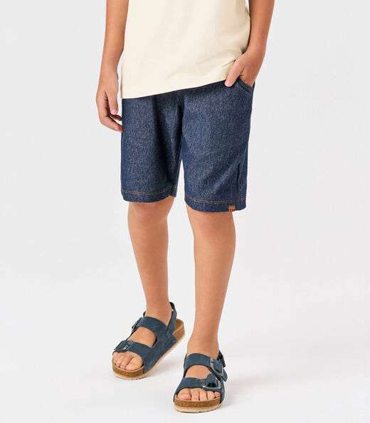 Conjunto Infantil Camiseta Com Bermuda Trick Nick Bege