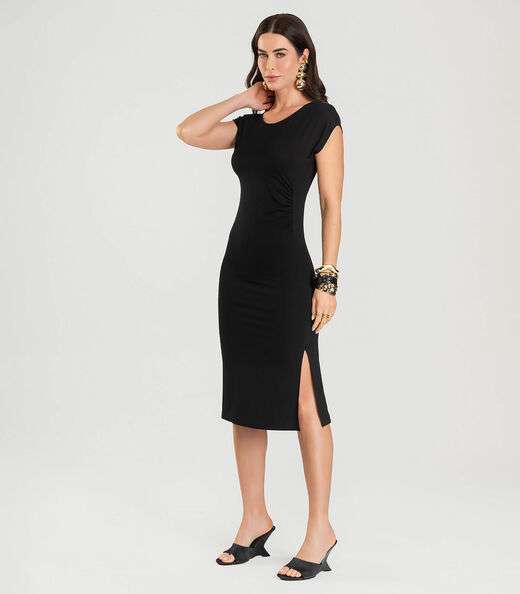 Image_Vestido Feminino Decote Canoa Midi Dianna Preto