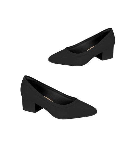 Sapato Feminino Casual Salto Bloco Modare Preto