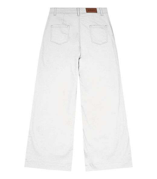 Calça Cropped Feminina Sarja Endless Branco