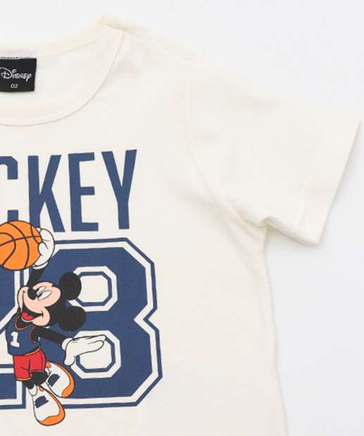 Camiseta Infantil Mickey Disney Tam 1 a 3 Off White