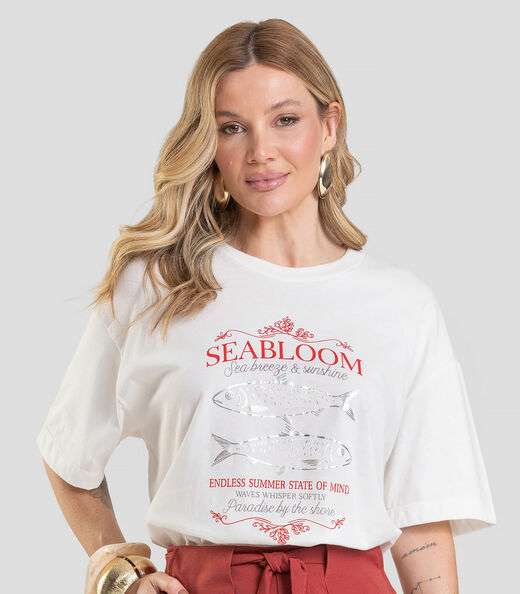 Image_T- Shirt Oversized Feminina Estampada Dianna Bege