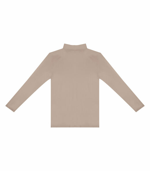 Blusa Manga Longa Básica Select Bege