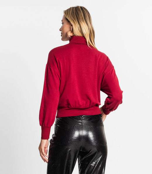 Blusão Feminino Gola Alta Endless Vermelho