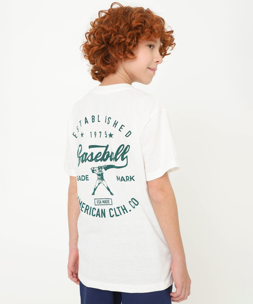 Camiseta Juvenil Estampada Marisa Tam 10 a 16 Off White