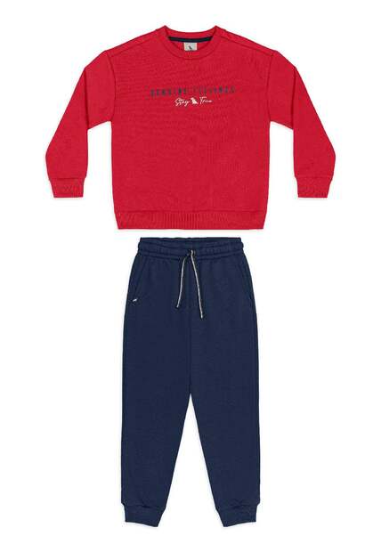 Conjunto Blusão Calça Moletom Quimby