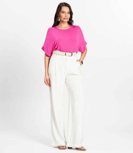 Blusa Feminina em Viscotorcion Rovitex Rosa