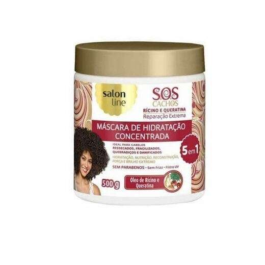 Image_Creme Para Tratamento Salon Line 500g Sos Ricino E Queratina