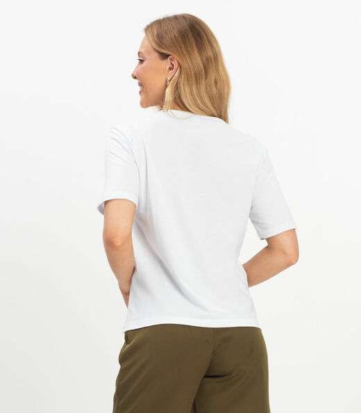 Camiseta Básica Unissex Rovitex Branco