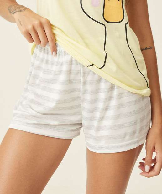 Pijama Feminino Nadador Estampado Marisa