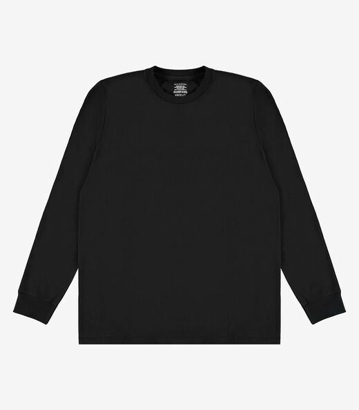 Image_Camiseta Manga Longa Meia Malha Básico Diametro Preto