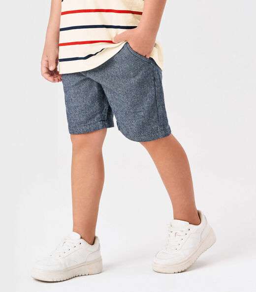 Conjunto Infantil Camiseta Com Bermuda Trick Nick Bege