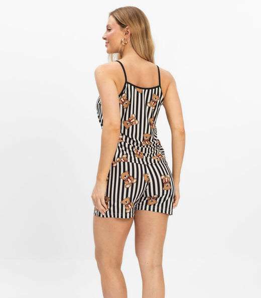 Short Doll Curto Feminino De Liganete Bella Ana Preto