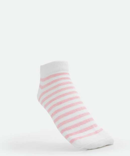 Kit 3 Pares Meias Cano Curto Feminina Estampadas