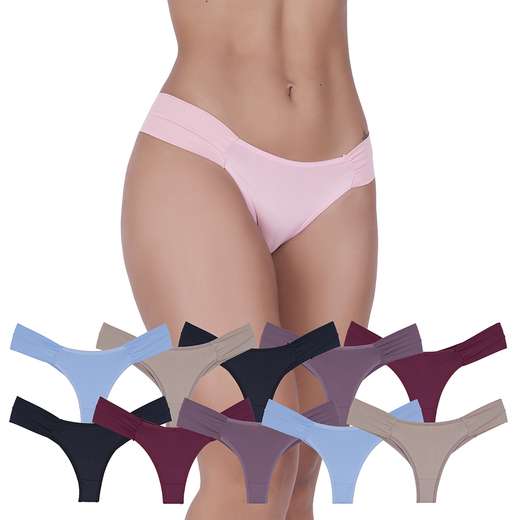 Image_Kit 10 Calcinhas Borboleta de Microfibra Concept Lingerie Multicolorido